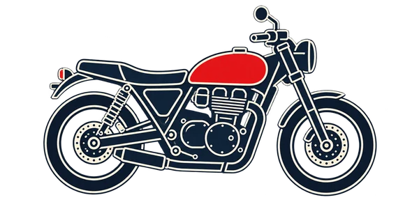 Rysunek motocykla
